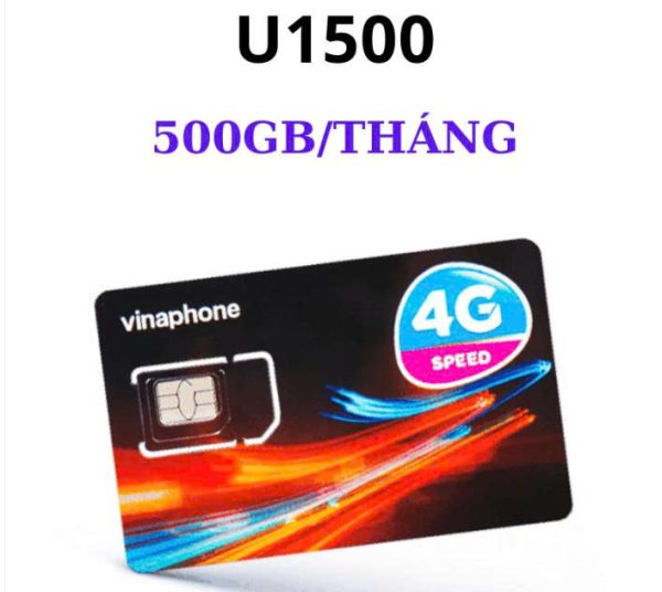 SIM DATA U1500 Tặng 500GB/ Tháng